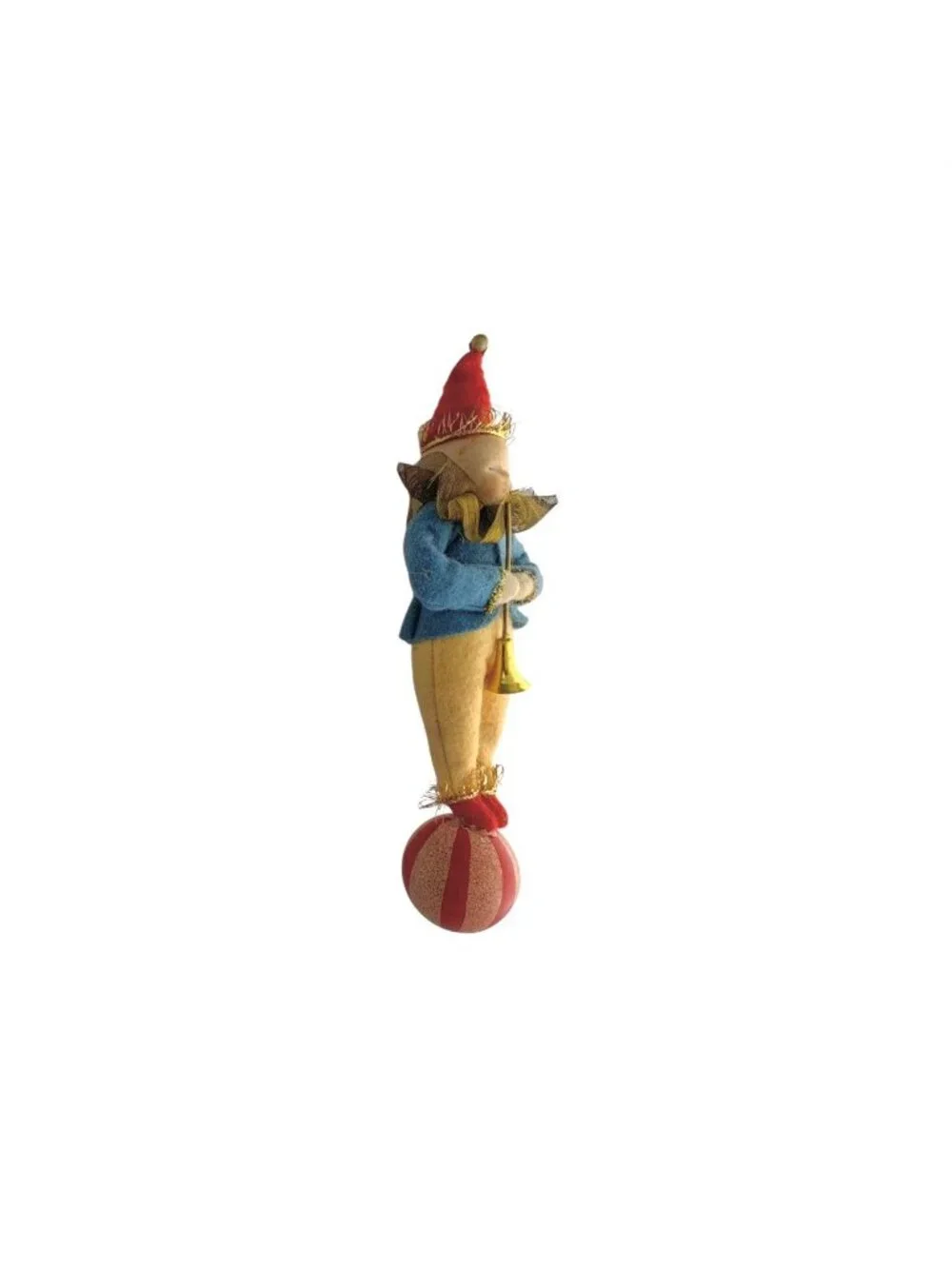 Clown Ornament Jester Figurine Vintage Christmas Decor